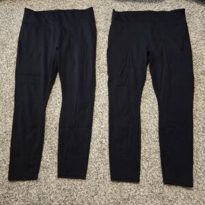 Fabletics Motion 365 XXL Short Black High-Waist Performance Leggings (Pair)